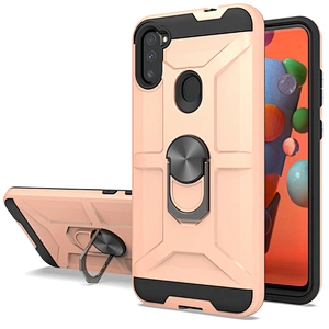 Keep your screen safty 2 in 1 phone case with ring for Samsung Galaxy A11 A21 A51 A71