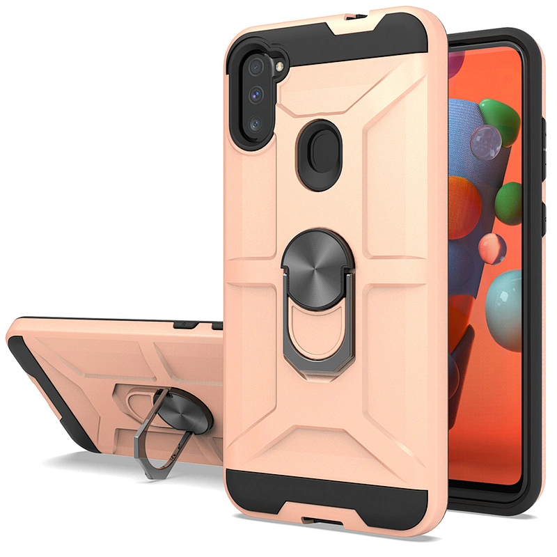 Keep your screen safty 2 in 1 phone case with ring for Samsung Galaxy A11 A21 A51 A71