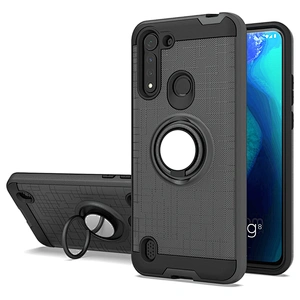Unique design finger ring bracket phone case cover for Motorola G8 Power Lite One Fusion
