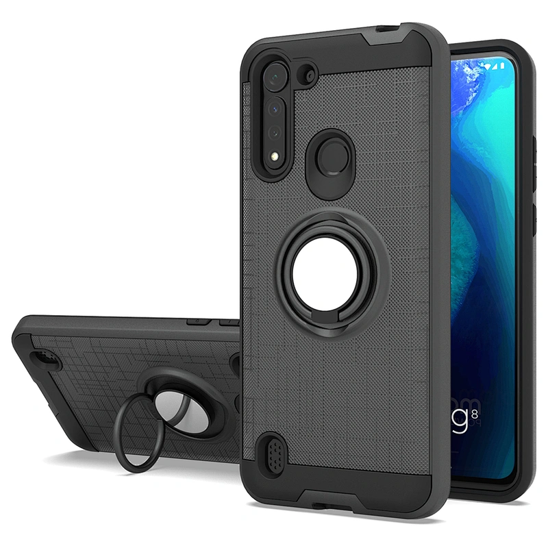 Unique design finger ring bracket phone case cover for Motorola G8 Power Lite One Fusion