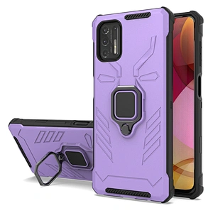 Anti shock holder back cover phone cases with metal ring stand for Mototola G Play Power Stylus 2021