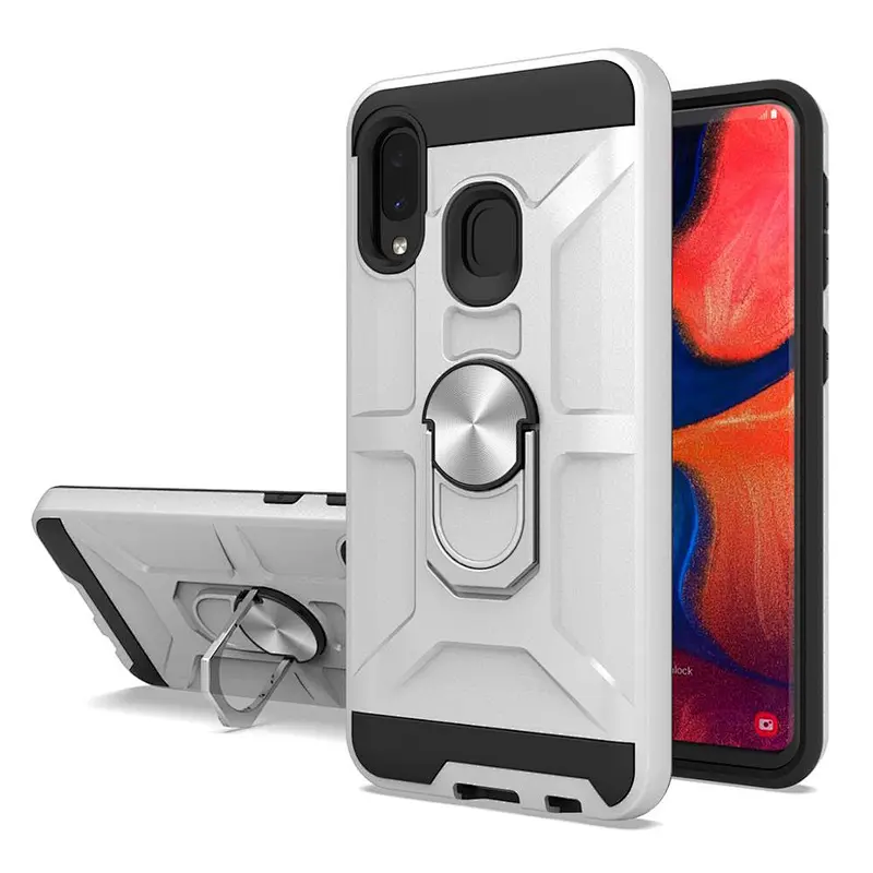 Mobile back top quality hard PC ring cover case for SAMSUNG A20 A10S A71 S10 LITE A01