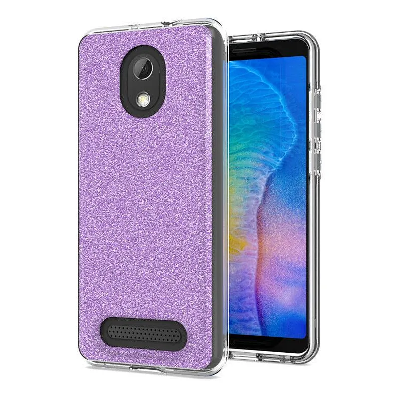 2020 Hot Sales 3 in 1 Custom Transparent Glitter Bling Phone Case For SamSung S20 Plus Ultra