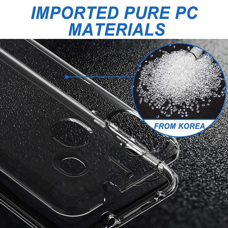 hybrid protective dual layer clear phone case for Samsung A11 A21 case de celular