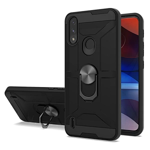 Custom logo matte finish mobile phone case cover with kickstand for Motorola E7 G Power 2021