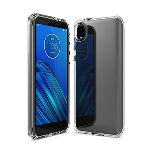 Hot products high clear mobile phone accessories for Motorola transparent back shell for Motorola E6