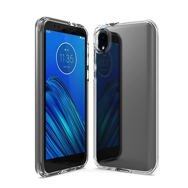 Hot products high clear mobile phone accessories for Motorola transparent back shell for Motorola E6