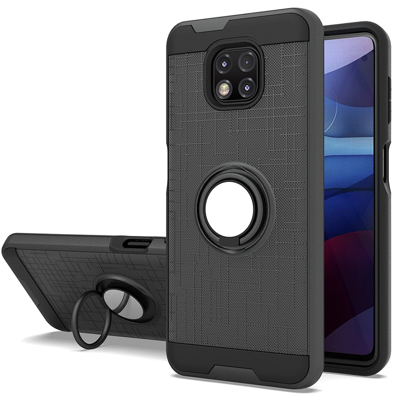 Smartphone cover phone case estuches de celulares with 360 ring for Mototola G Stylus Play Power 2021