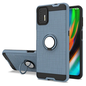 New models back cover cell phone cases with 360 ring holder for Motorola G9 Play Plus