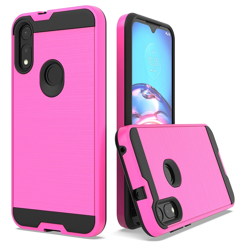 Wholesale price carbon tpu cell phone cases with personalised images for Motorola E 2020 E7