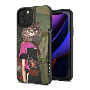 Multifunctional put in your credit card slot custom mobile phone back cover for iPhone 11 Pro Max