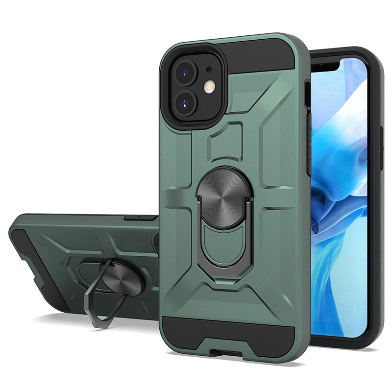 Men Flexible Customized Logo Ring Holder Phone Case For IPhone X/Xs Xr Xs Max 11 Pro Max 12