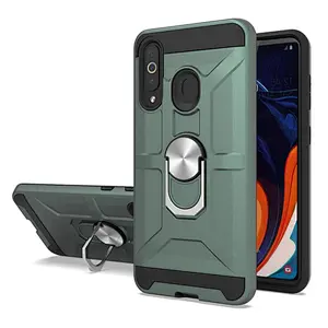tpu pc 2 in 1 mobile phone cover for Samsung A60 shockproof phone cases with kickstand for Samsung M40