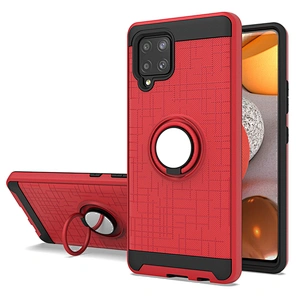 Strong Protection Cheap Price Telephone Mobile Phone Case with 360 Ring for Samsung A42