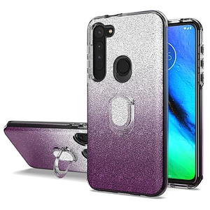 Sitemail factory wholesale custom clear case with ring holder back cover case for Motorola G stylus G8 power G8 plus