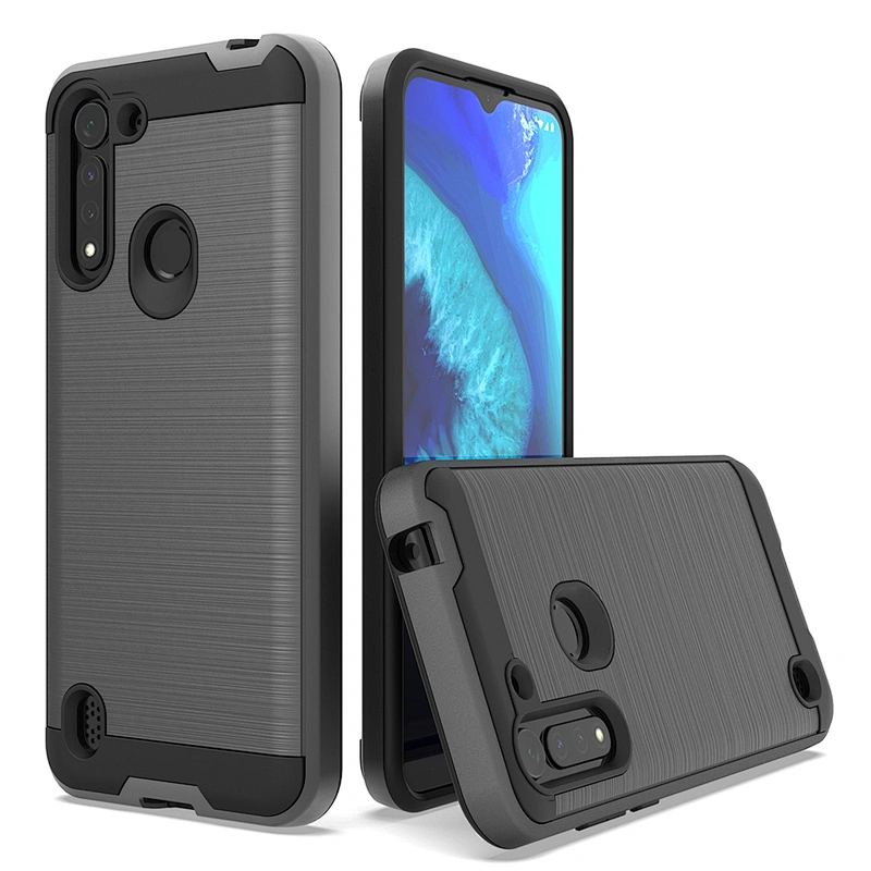 High quality wholesale cell phone cover brushed metal case for motorola one fusion plus