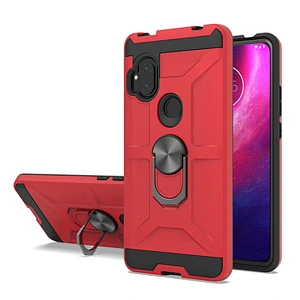 New Arrival shockproof magnetic ring holder cell back phone covers case for Motorola moto one hyper