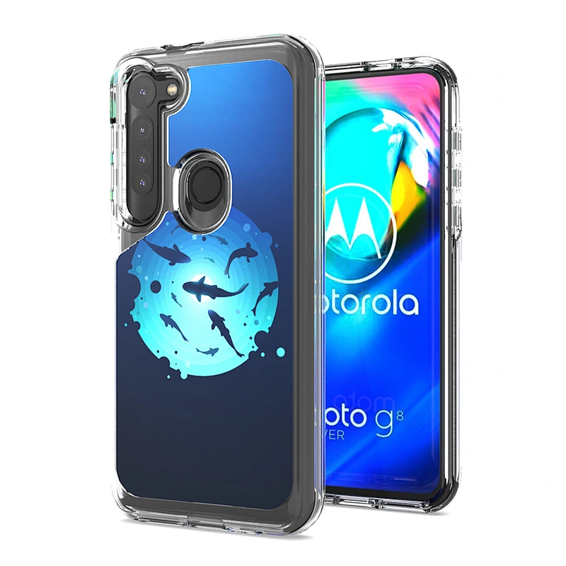 2020 New arrival custom IMD marble texture design clear tpu phone case for Motorola G stylus G8 power plus