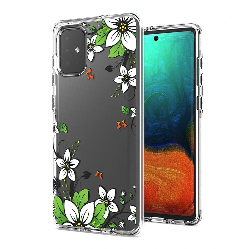 New coming model shockproof phone case clear custom printing mobile covers for Samsung A71