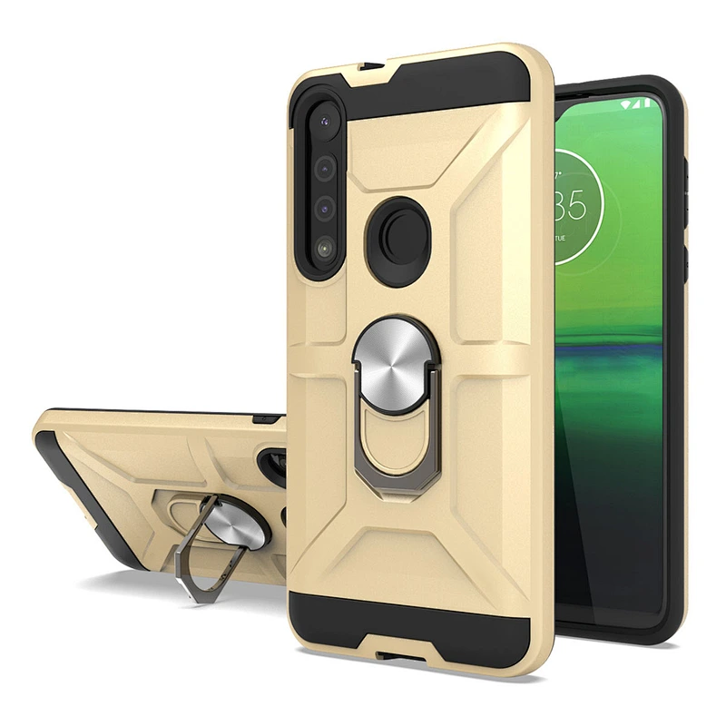 Hot products fashionable mobile phone cover cellphone case with ring holder for Motorola G8 play
