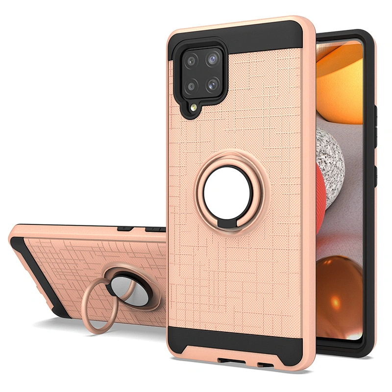 Good quality cheap scratch resistant cellphone accessories ring phone case for Samsung A42