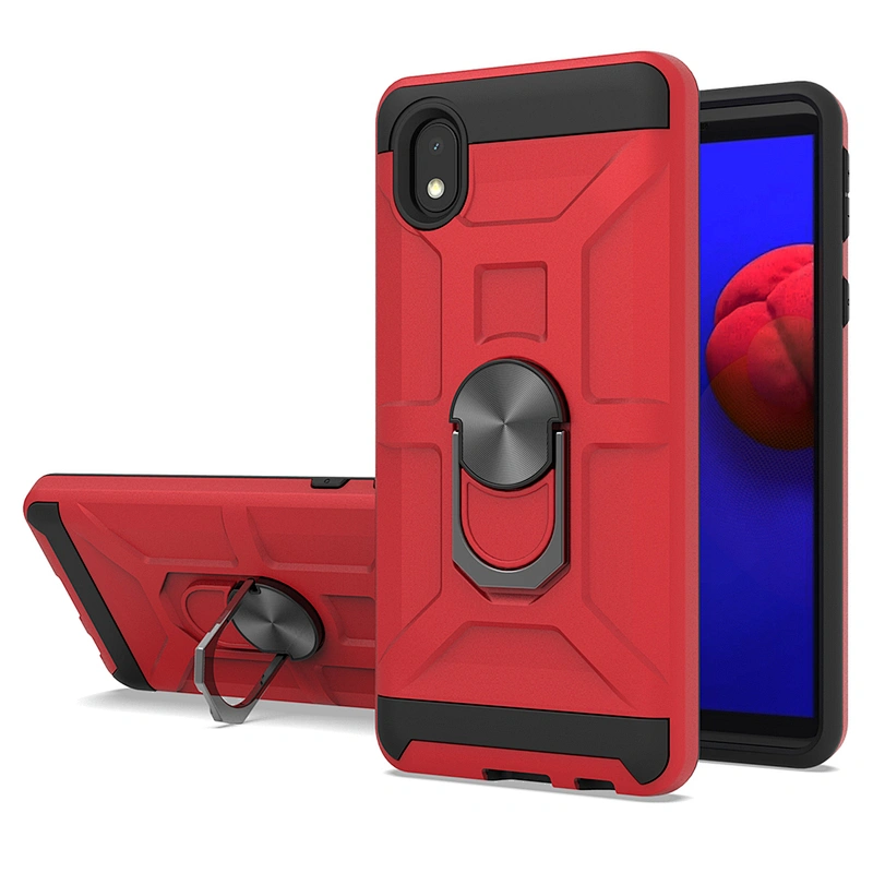 New arrival anti scratch protective kickstand ring holder phone case for Samsung A01 core