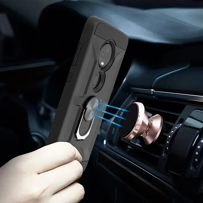 New Arrival phone cover Luxury Style ring holder phone case for MOTO g7 play
