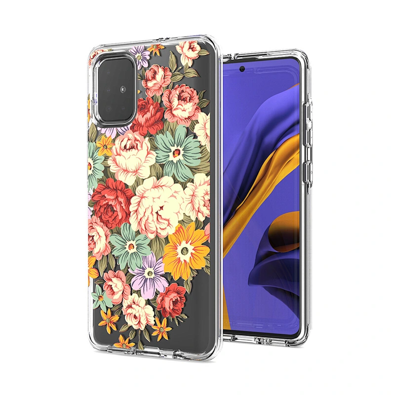Accept custom printed protective clear mobile cell phone cover for Samsung A01 A11 A21 A51