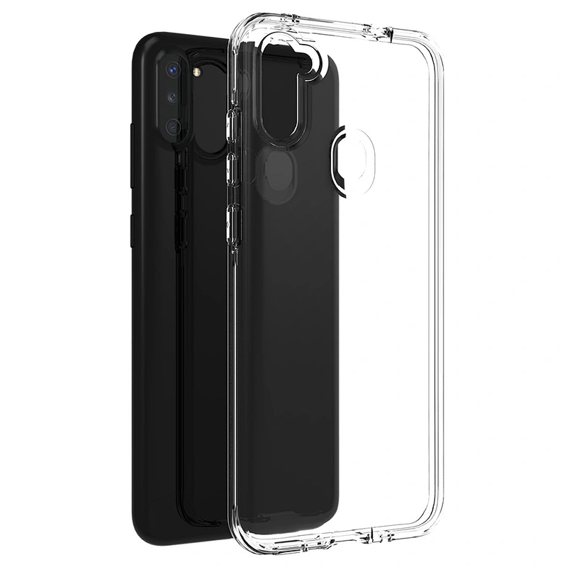 Free Sample shockproof new style clear PC TPU case phone cover for Samsung A11 A31 A51 A71 A21S