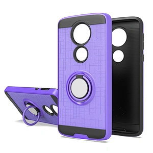 online shopping phone back cover with ring holder best quality kickstand phone shell for Moto E5 Plus G7 Supra/G7 Power