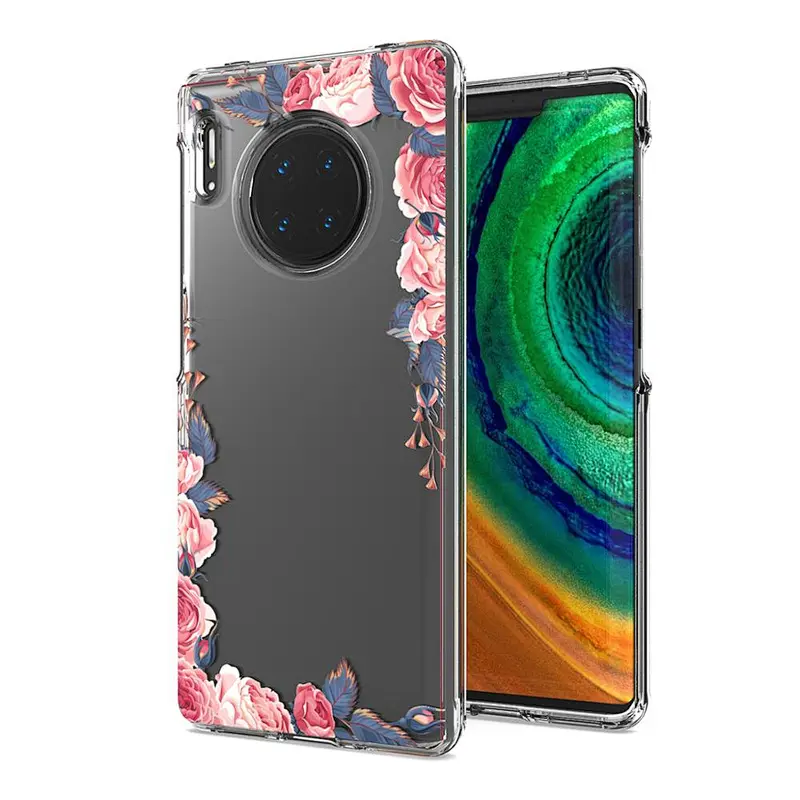 tpu transparente printed case for huawei mate 30 lite phone case sublimation printing for mate 30 pro