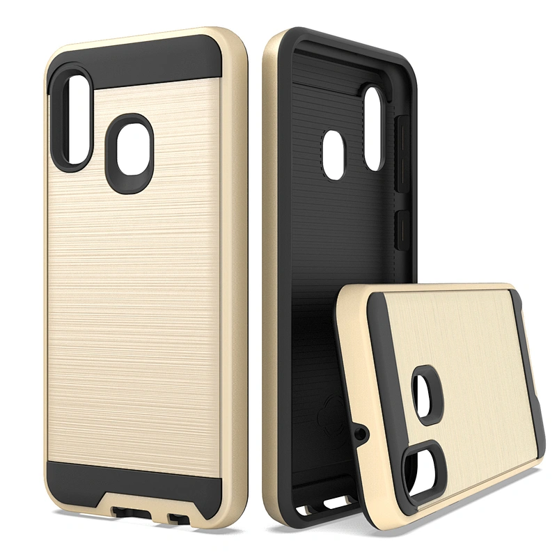 New brushed metal design mobile phone cover case for SAMSUNG A10E S20 Ultra A80 A50 A71