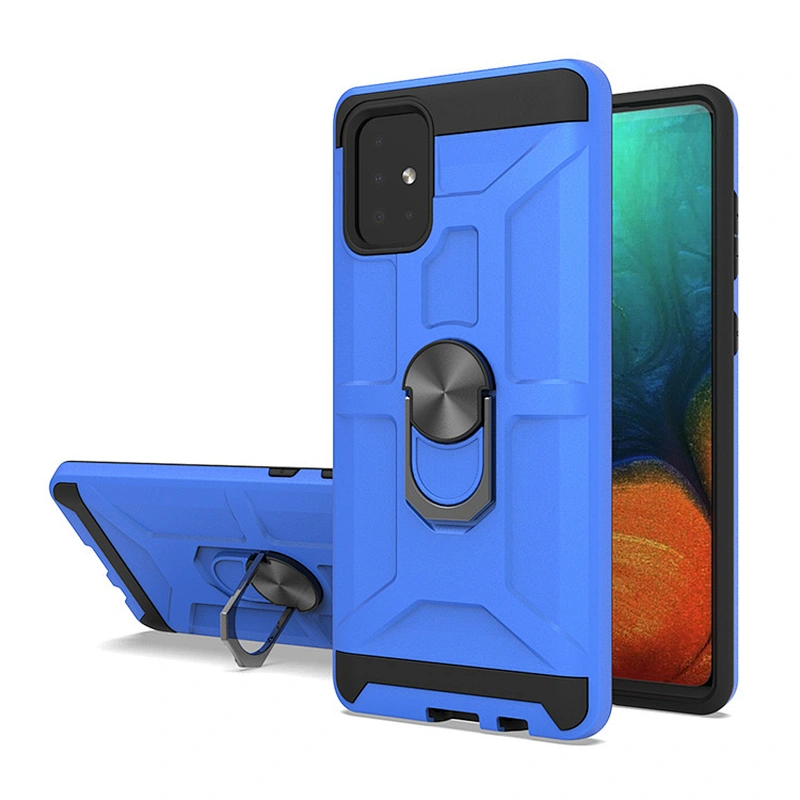 Anti knock magnetic metal ring TPU case custom phone cover for SAMSUNG A71 A80 A01 A11 A40