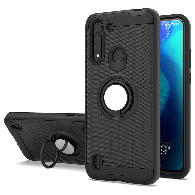 Classic Logo Custom Ring Holder Bracket Phone Cases For Motorola Moto G Fast E7 G8 Power lite E6S