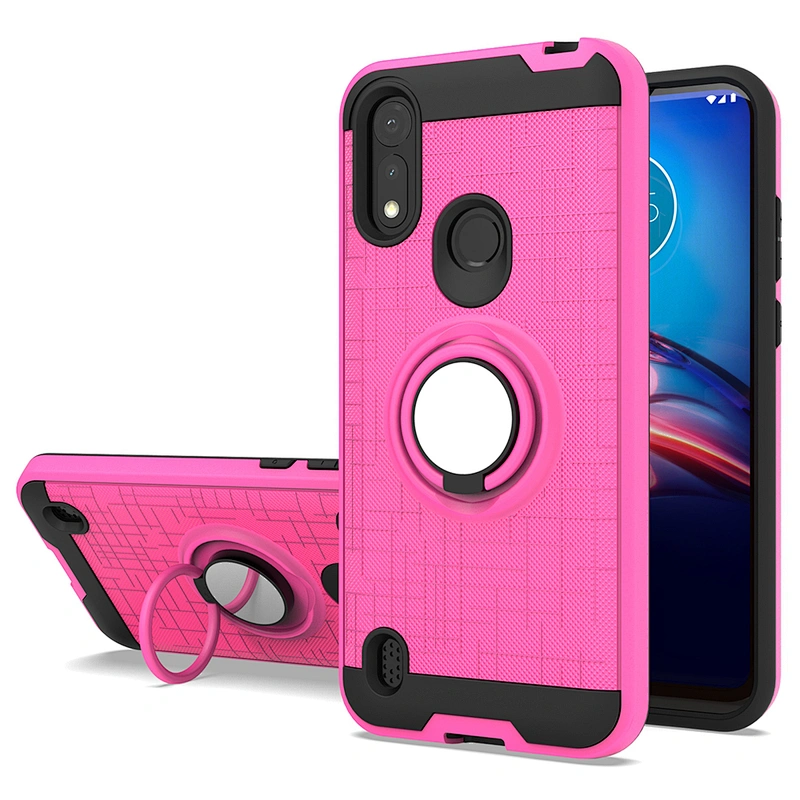 For Moto new models 360 ring mobile phones cases for Motorola E6 Play Plus E7 E6S