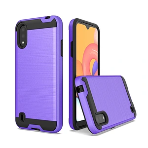 Protective Brushed Metal Back cover phone case for Samsung A11 A21 A51 A71 A01