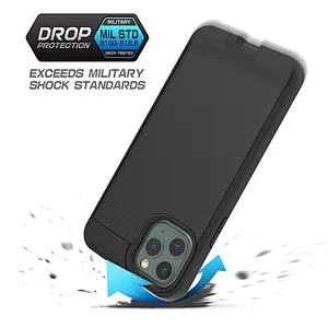 Accept OEM Brushed Metal Design Smartphone Cover Case For Huawei P40 Lite Nova 6SE 7i
