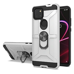 Adjustable Rotating Metal Ring Holder Screen Protector Phone Covers For TCL Revvl 4 Plus 5G