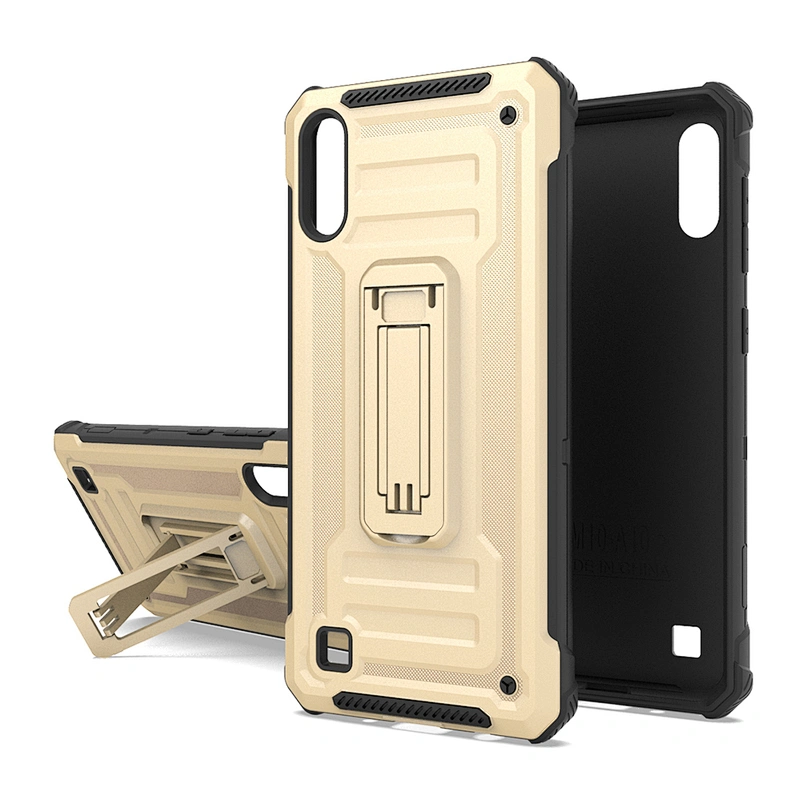 TPU PC 2 in 1 shockproof kickstand support mobile phone case for Samsung A10 A20 A30 A50 A10E A10S A51 A71