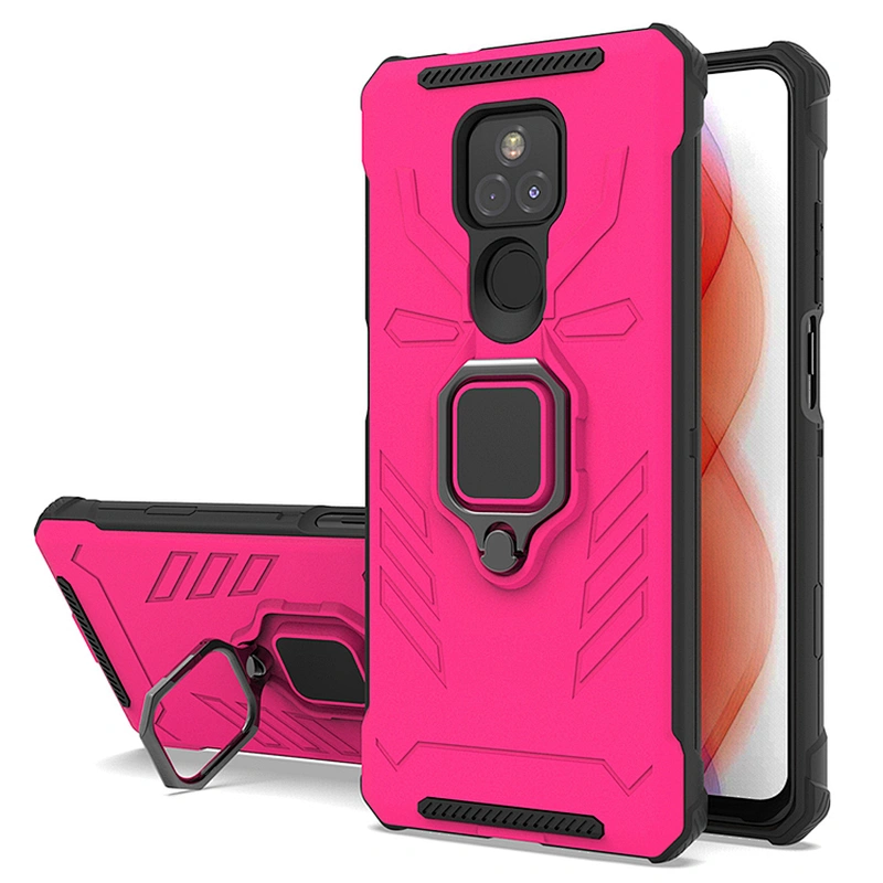 360 Ring Magnetic Phone Case Cover With Stand Holder For Motorola G Play 2021 Power Stylus