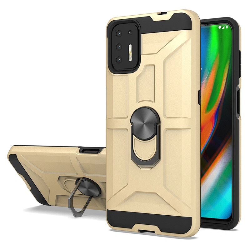 shockproof pc tpu hybrid kickstand cell phone case for Motorola G9 plus play