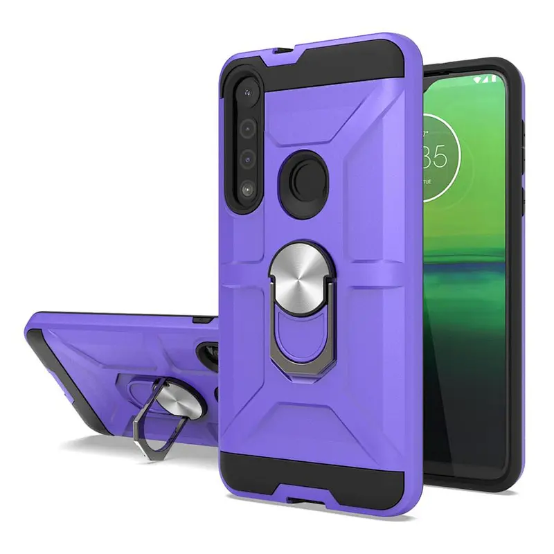 2 in 1 Double Protective phone case with Kickstand For Motorola One Macro