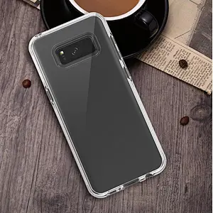 Best quality transparent cell phone cover tpu shockproof oem printing phone case for Samsung S8