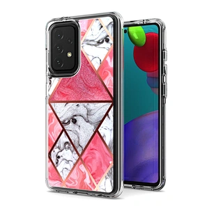 Customized printing cell phone case with imd marble design for Samsung A72 A12 A32 A52