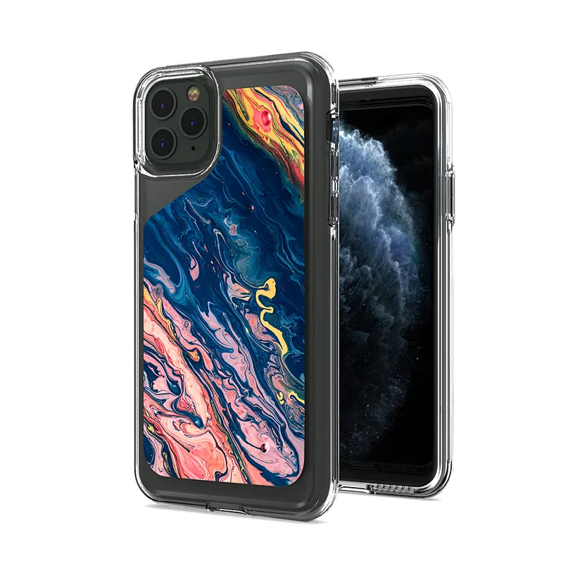Hot selling 2 in 1 tpu pc customized Electroplate IMD phone case For IPhone X/Xs 11 Pro Max