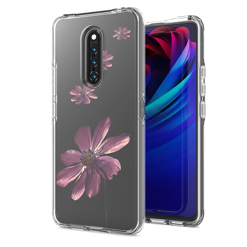 Shiny Crystals Cell Phone Case Transparent Clear cell phone cover for OPPO RENO