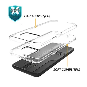 High Clear mobile phone accessories for Samsung Polish tpu pc phone case with OEM Printed for Samsung S8 Plus