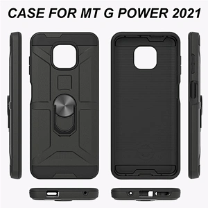Factory direct supply ring kickstand cover phone cases for Mototola G Stylus Play Power 2021