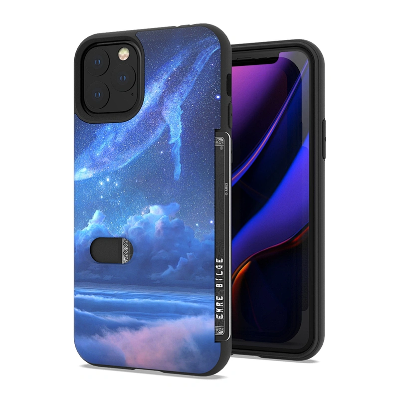 Multifunctional put in your credit card slot custom mobile phone back cover for iPhone 11 Pro Max