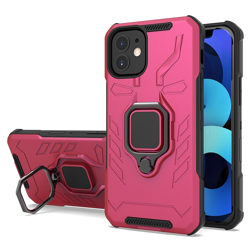 Luxury shockproof ring kickstand cell phone cover case for iPhone 11 12 Mini Pro Max